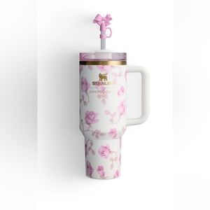 💗Love Shack Fancy Stanley 💗- Ribbon Rosa - 40 oz Quencher